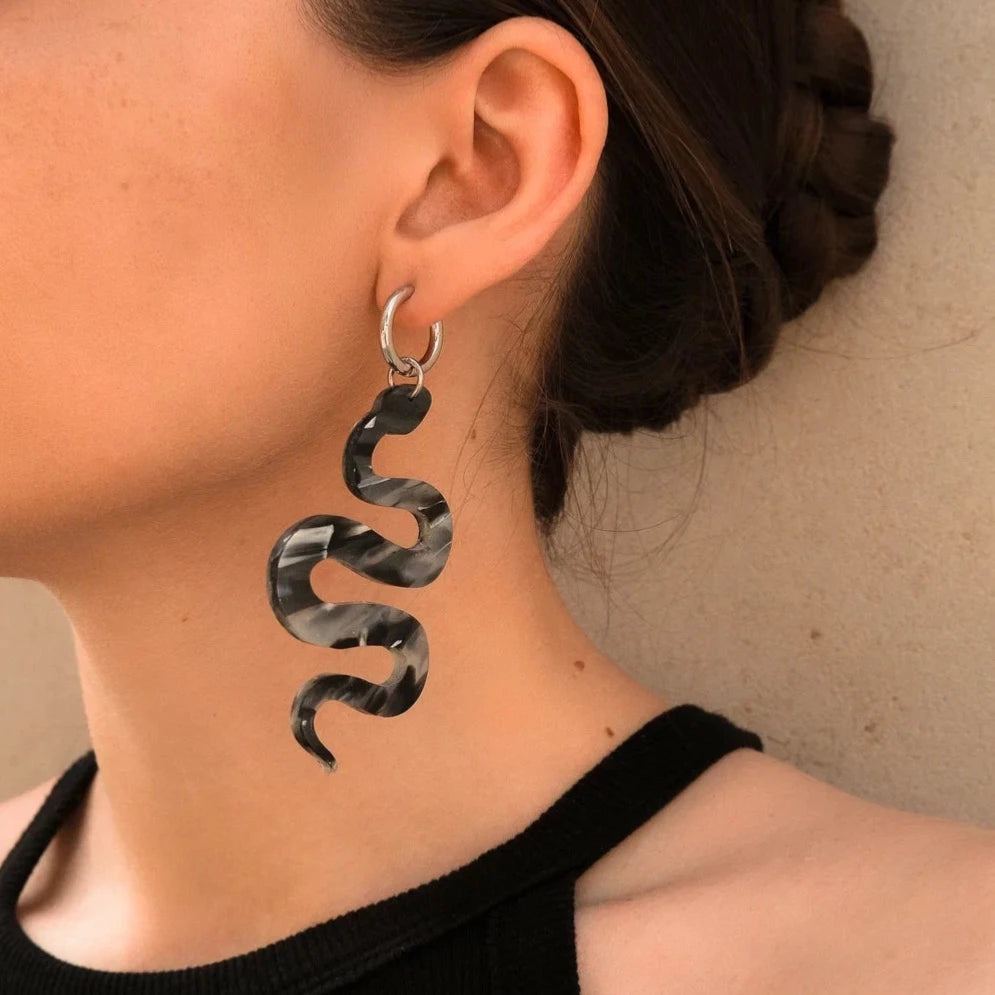 Large Serpent Mono-earring