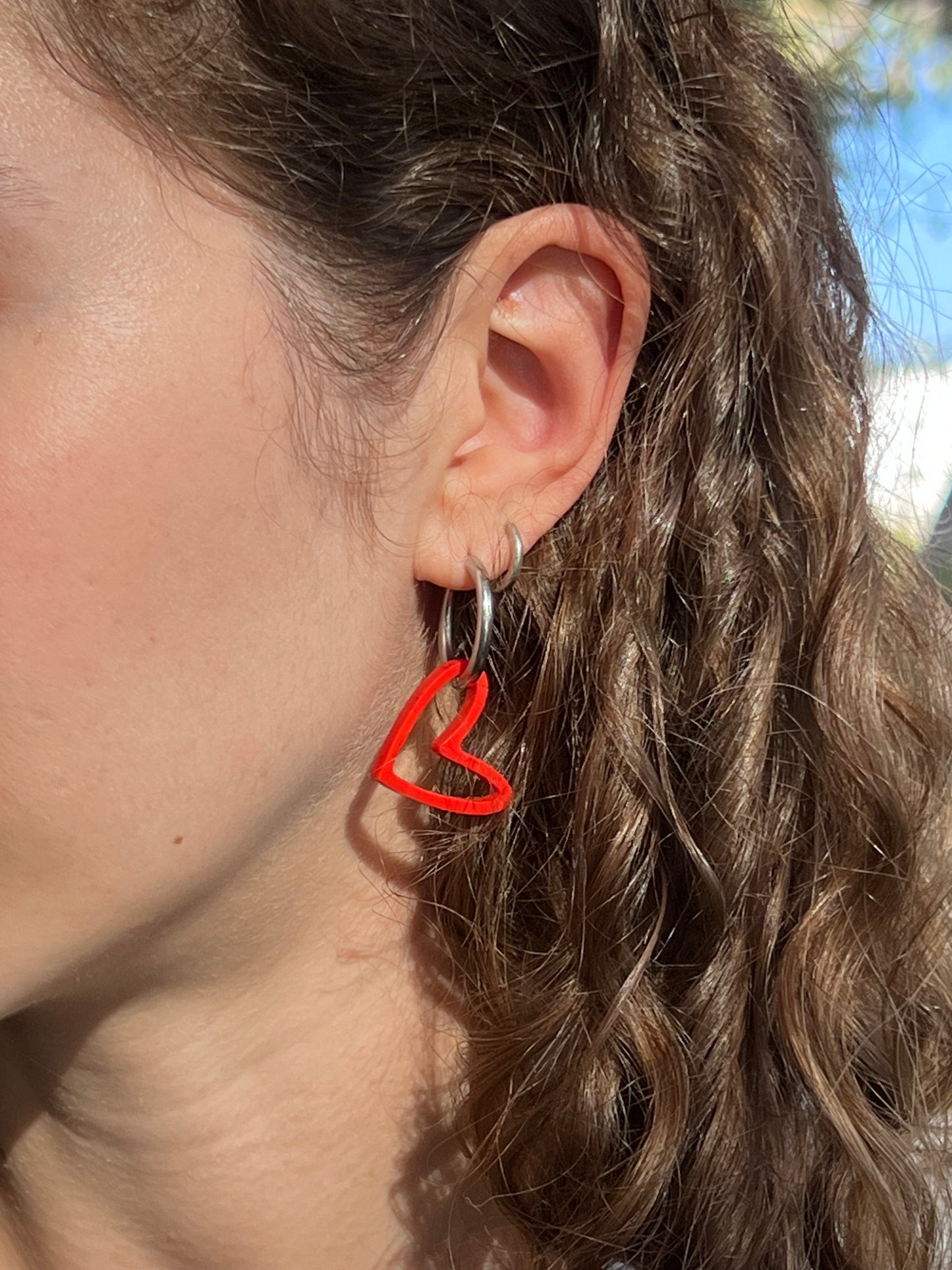 Heart Outline Earrings